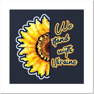 We stand with Ukraine Posters and Art